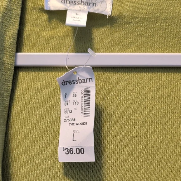Brand New Dressbarn Green Women's Cardigan - Picture 2 of 6